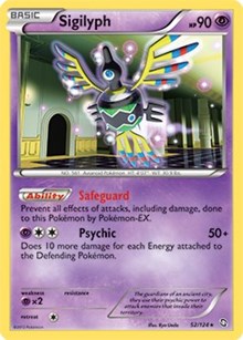 Sigilyph (52/124) (Theme Deck Exclusive) [Black &amp; White: Dragons Exalted] 