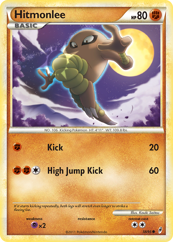 Hitmonlee (58/95) [HeartGold &amp; SoulSilver: Call of Legends] 