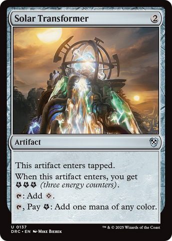 Solar Transformer [Aetherdrift Commander] 