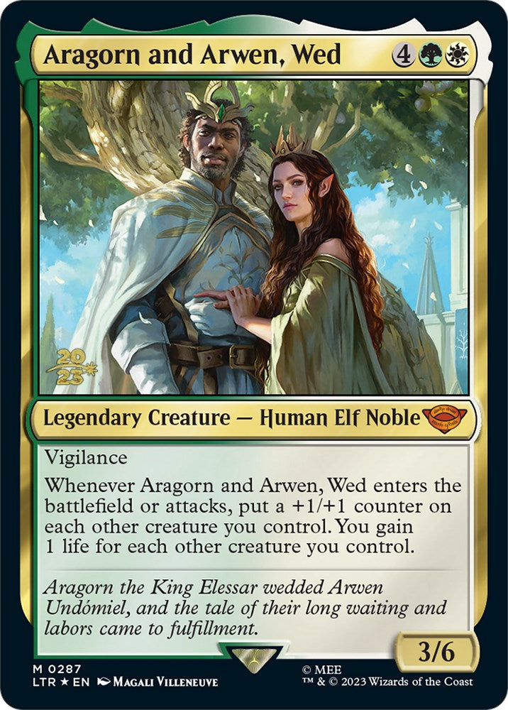 Aragorn and Arwen, Wed [The Lord of the Rings: Tales of Middle-Earth Prerelease Promos] 