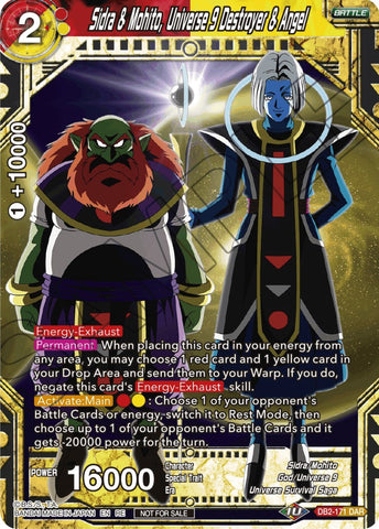Sidra &amp; Mohito, Universe 9 Destroyer &amp; Angel (Championship Selection Pack 2023 Vol.2) (Silver Foil) (DB2-171) [Tournament Promotion Cards] 