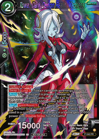 Towa, Dark Demon Realm Madness (Championship Selection Pack 2023 Vol.2) (Gold-Stamped Shatterfoil) (P-540) [Tournament Promotion Cards] 