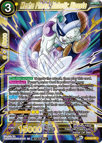 Mecha Frieza, Robotic Riposte (Alt. Art Card Set 2023 Vol. 2) (P-331) [Tournament Promotion Cards] 