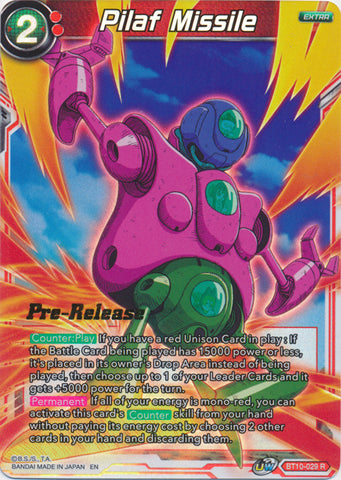Pilaf Missile (BT10-029) [Rise of the Unison Warrior Prerelease Promos] 