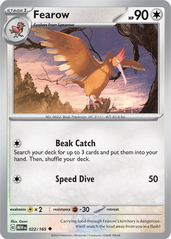 Fearow (022/165) [Scarlet &amp; Violet: 151] 