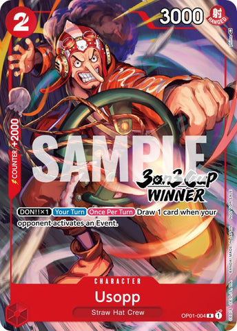 Usopp (3-on-3 Cup) [Winner] [One Piece Promotion Cards] 