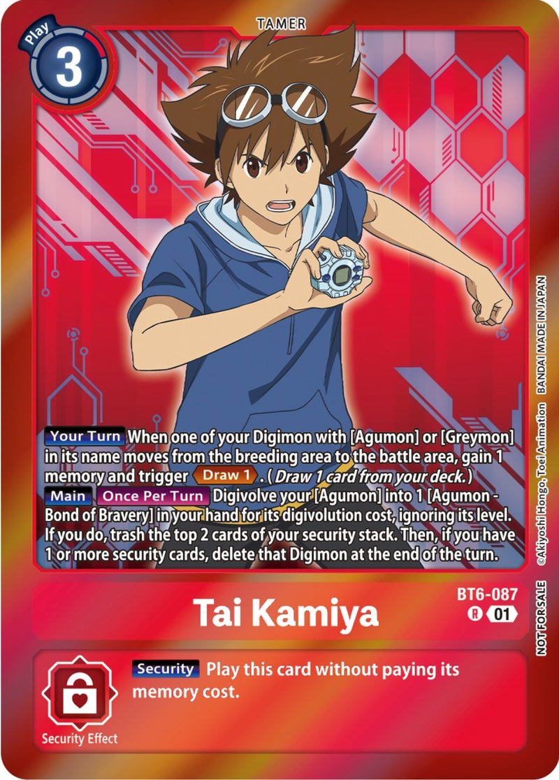 Tai Kamiya [BT6-087] (Event Pack 5) [Double Diamond Promos]