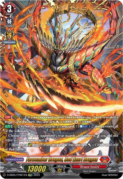 Forcember Dragon, Red Exert Dragon (D-SS05/FFR01EN) [D-SS05: Festival Booster 2023] 