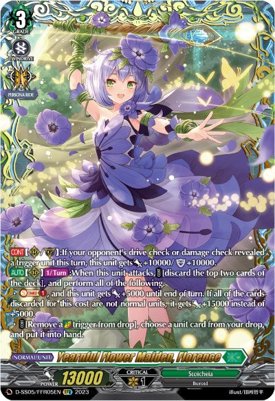 Yearnful Flower Maiden, Florence (D-SS05/FFR05EN) [D-SS05: Festival Booster 2023] 