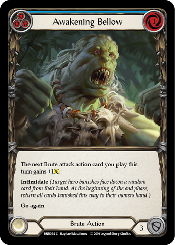 Awakening Bellow (Blue) [RNR024-C] (Rhinar Hero Deck) 1st Edition Normal 