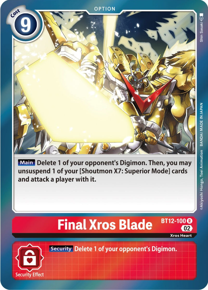 Final Xros Blade [BT12-100] [Across Time] 