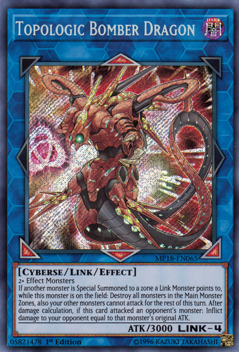 Topologic Bomber Dragon [MP18-EN065] Secret Rare 