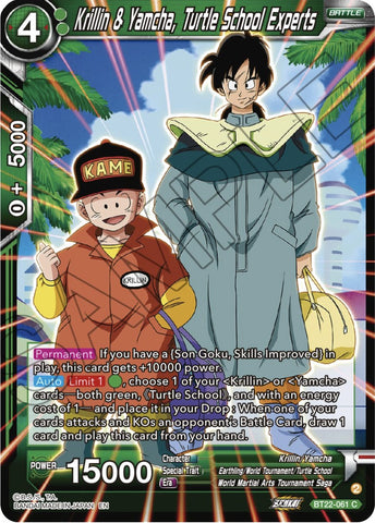 Krillin &amp; Yamcha, Turtle School Experts (BT22-061) [Critical Blow] 