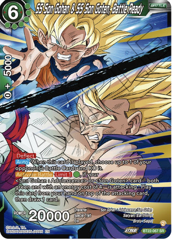 SS Son Gohan &amp; SS Son Goten, Battle Ready (BT22-067) [Critical Blow] 