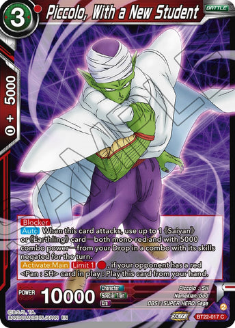 Piccolo, With a New Student (BT22-017) [Critical Blow] 