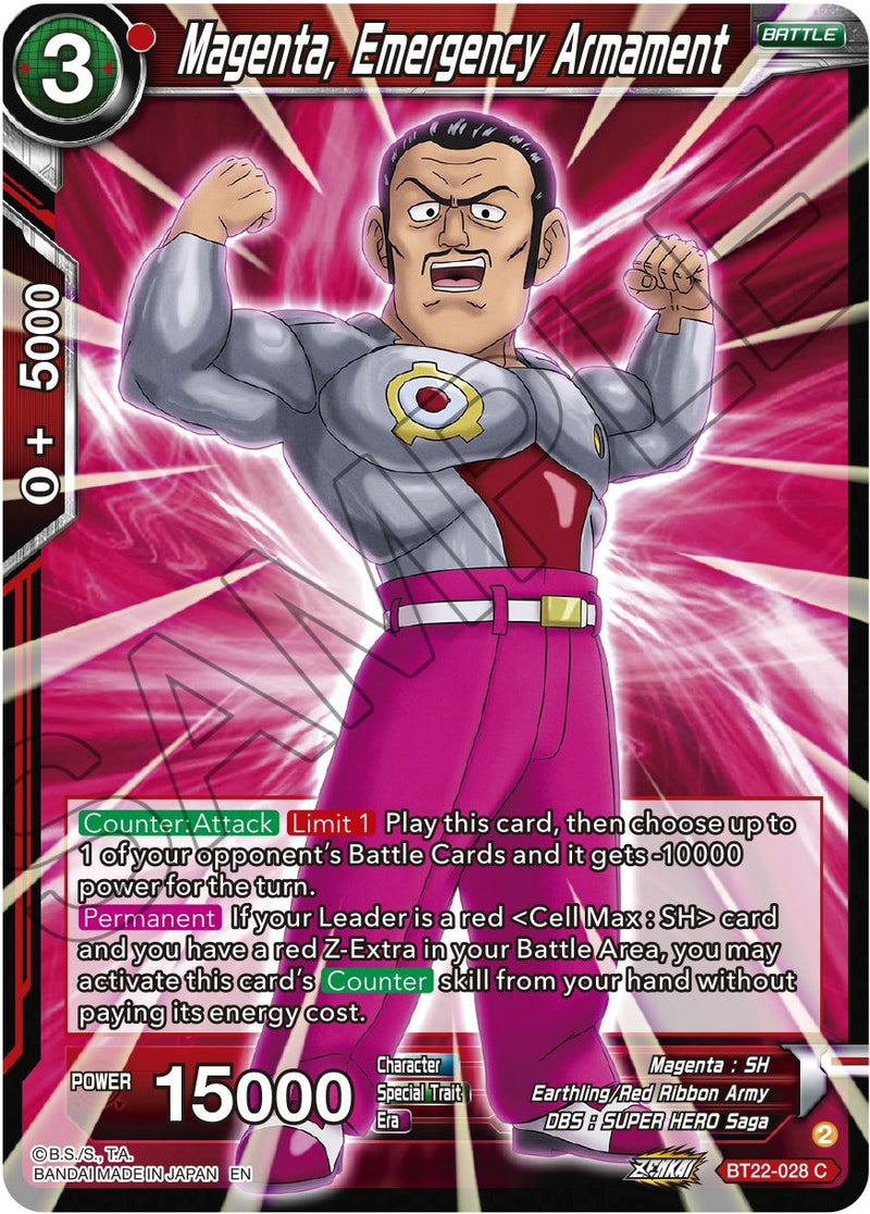 Magenta, Emergency Armament (BT22-028) [Critical Blow]