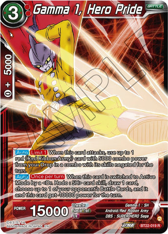 Gamma 1, Hero Pride (BT22-019) [Critical Blow] 