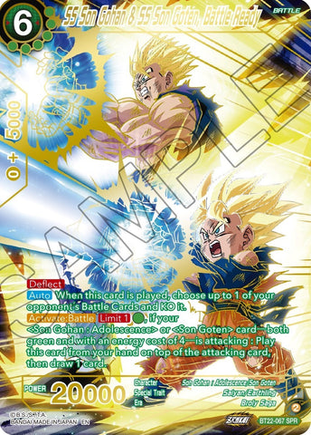 SS Son Gohan &amp; SS Son Goten, Battle Ready (SPR) (BT22-067) [Critical Blow] 