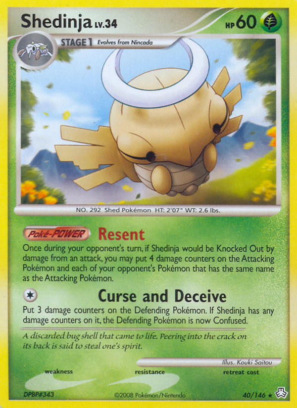 Shedinja (40/146) [Diamond &amp; Pearl: Legends Awakened] 