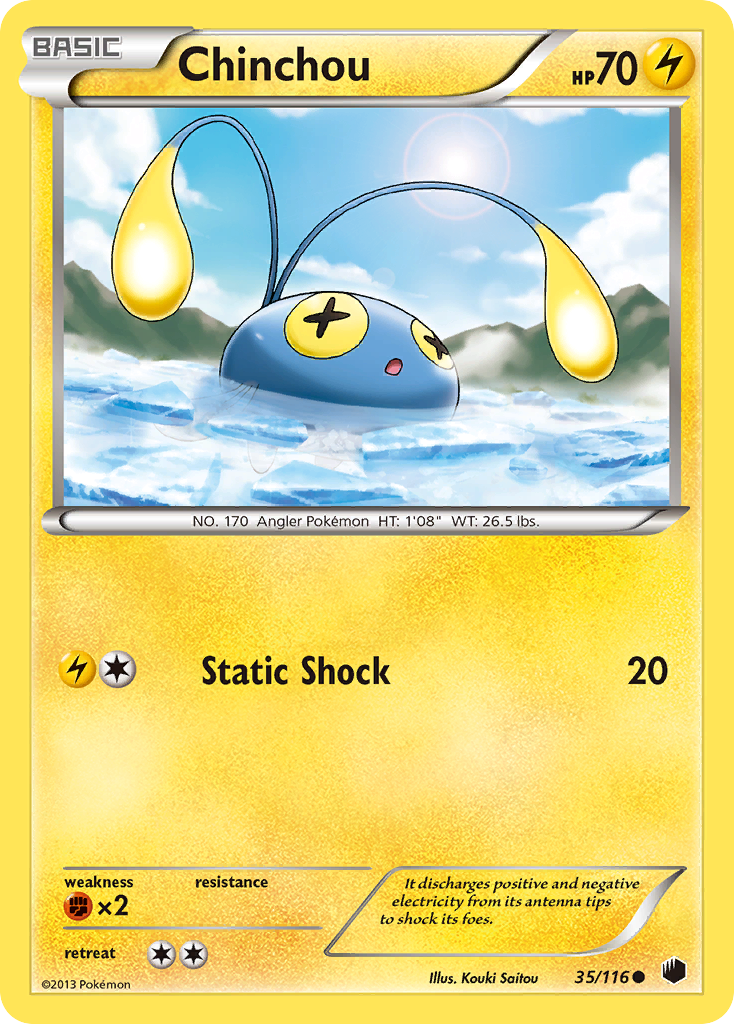 Chinchou (35/116) [Black &amp; White: Plasma Freeze] 
