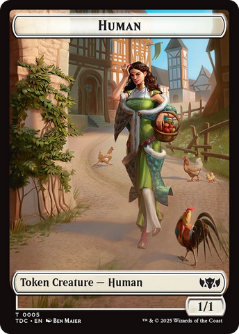 Human // Rat Double-Sided Token [Tarkir: Dragonstorm Commander Tokens] 