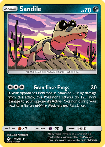Sandile (114/214) [Sun &amp; Moon: Unbroken Bonds] 