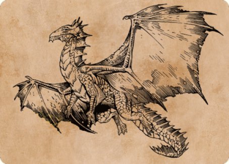 Ancient Bronze Dragon Art Card (58) [Commander Legends: Battle for Baldur's Gate Art Series] 