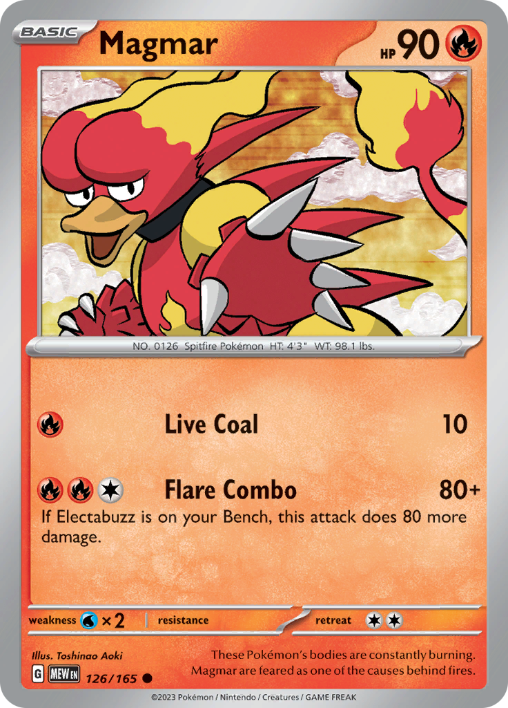 Magmar (126/165) [Scarlet &amp; Violet: 151] 