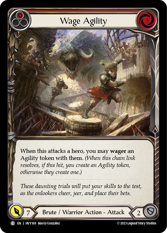 Wage Agility (Red) [HVY169] (Heavy Hitters) Rainbow Foil 