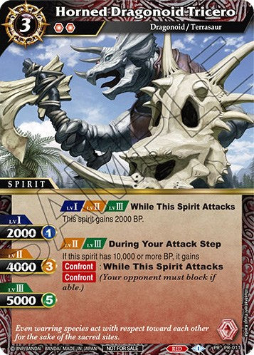 Horned Dragonoid Tricero (PR-011) [Battle Spirits Saga Promo Cards]