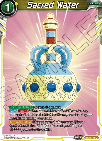 Sacred Water (Bt22-111) [Critical Blow] 
