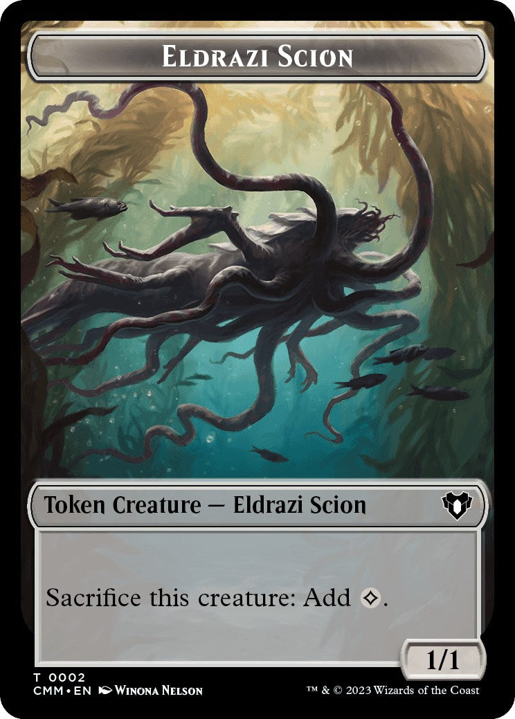 Eldrazi Scion // Satyr Double-Sided Token [Commander Masters Tokens] 