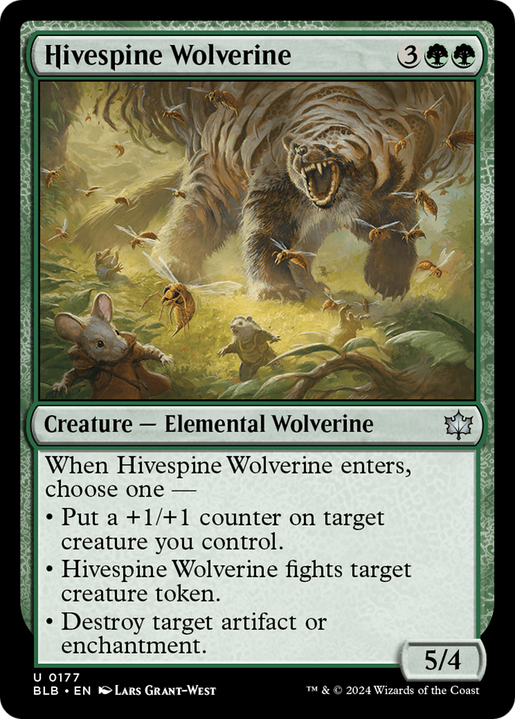 Hivespine Wolverine [Bloomburrow] 
