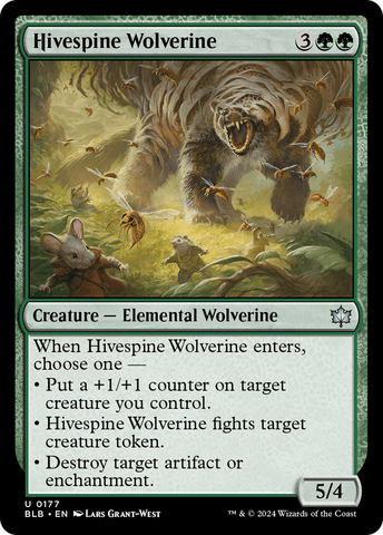 Hivespine Wolverine [Bloomburrow] 