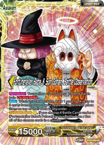 Fortuneteller Baba // Fortuneteller Baba &amp; Son Gohan, Battle Observation (BT22-082) [Critical Blow] 