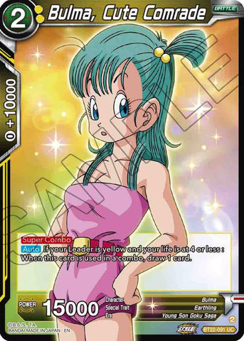Bulma, Cute Comrade (BT22-091) [Critical Blow] 