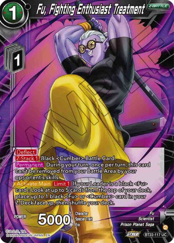 Fu, Fighting Enthusiast Treatment (BT22-117) [Critical Blow] 