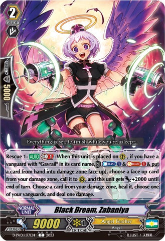 Black Dream, Zabaniya (D-PV01/177EN) [D-PV01: History Collection] 