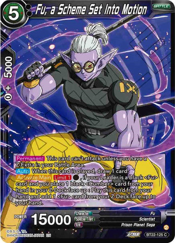 Fu, a Scheme Set Into Motion (BT22-125) [Critical Blow] 