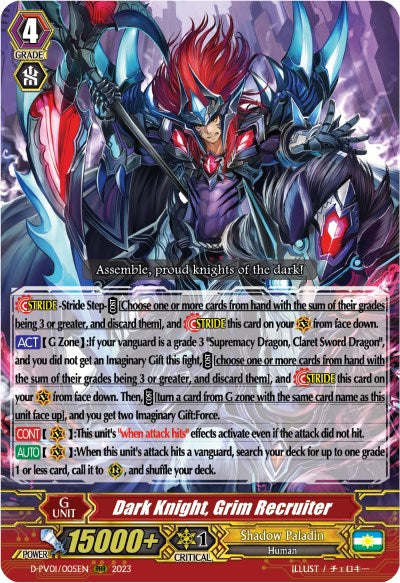 Dark Knight, Grim Recruiter (D-PV01/005EN) [D-PV01: History Collection] 