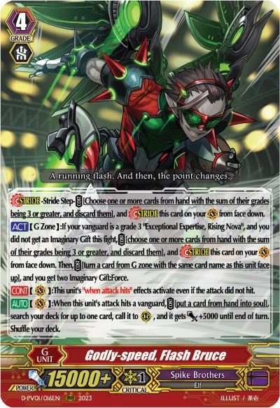 Godly-speed, Flash Bruce (D-PV01/016EN) [D-PV01: History Collection] 