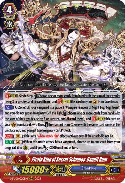 Pirate King of Secret Schemes, Bandit Rum (D-PV01/020EN) [D-PV01: History Collection] 