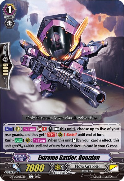 Extreme Battler, Gunzdon (D-PV01/193EN) [D-PV01: History Collection] 