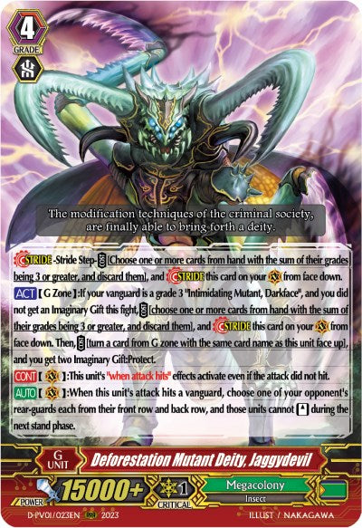 Deforestation Mutant Deity, Jaggydevil (D-PV01/023EN) [D-PV01: History Collection] 