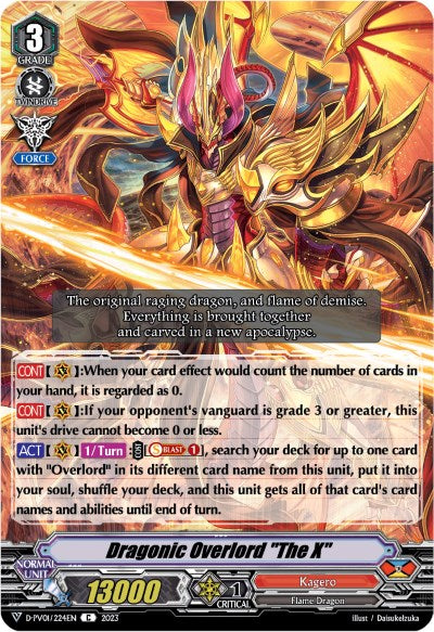 Dragonic Overlord "The X" (D-PV01/224EN) [D-PV01: History Collection] 