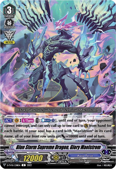Blue Storm Supreme Dragon, Glory Maelstrom (D-PV01/238EN) [D-PV01: History Collection] 