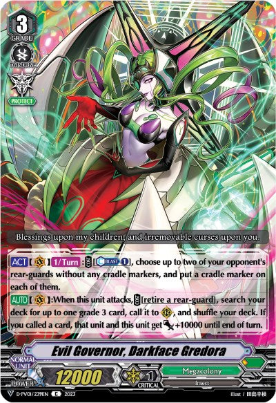 Evil Governor, Darkface Gredora (D-PV01/239EN) [D-PV01: History Collection] 