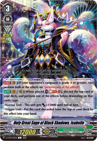 Holy Great Sage of Black Shadows, Isabelle (D-PV01/240EN) [D-PV01: History Collection] 