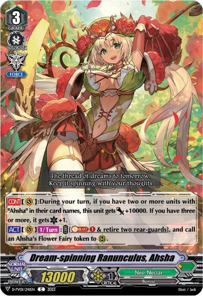 Dream-spinning Ranunculus, Ahsha (D-PV01/241EN) [D-PV01: History Collection] 