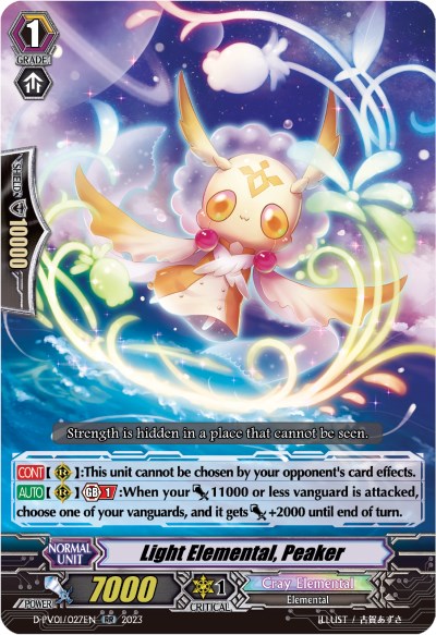Light Elemental, Peaker (D-PV01/027EN) [D-PV01: History Collection] 